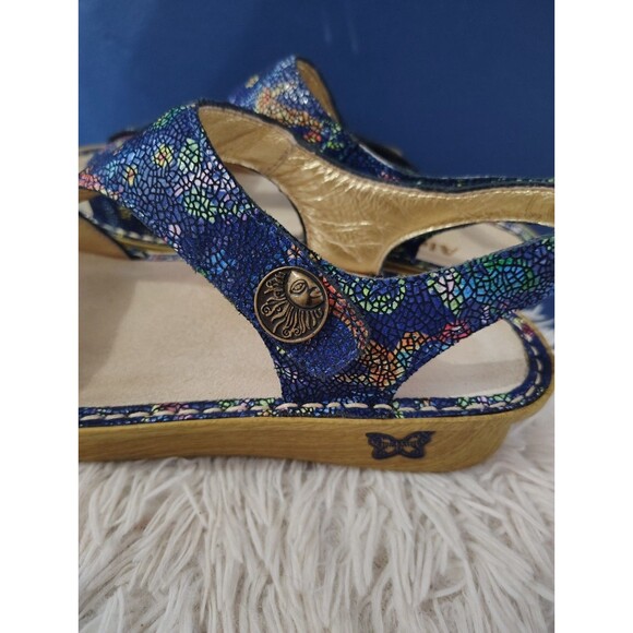 Women's Alegria PG Lite KEN-158 Leather Sandals Humming Bird Mosaic Theme US 8 - Picture 5 of 11